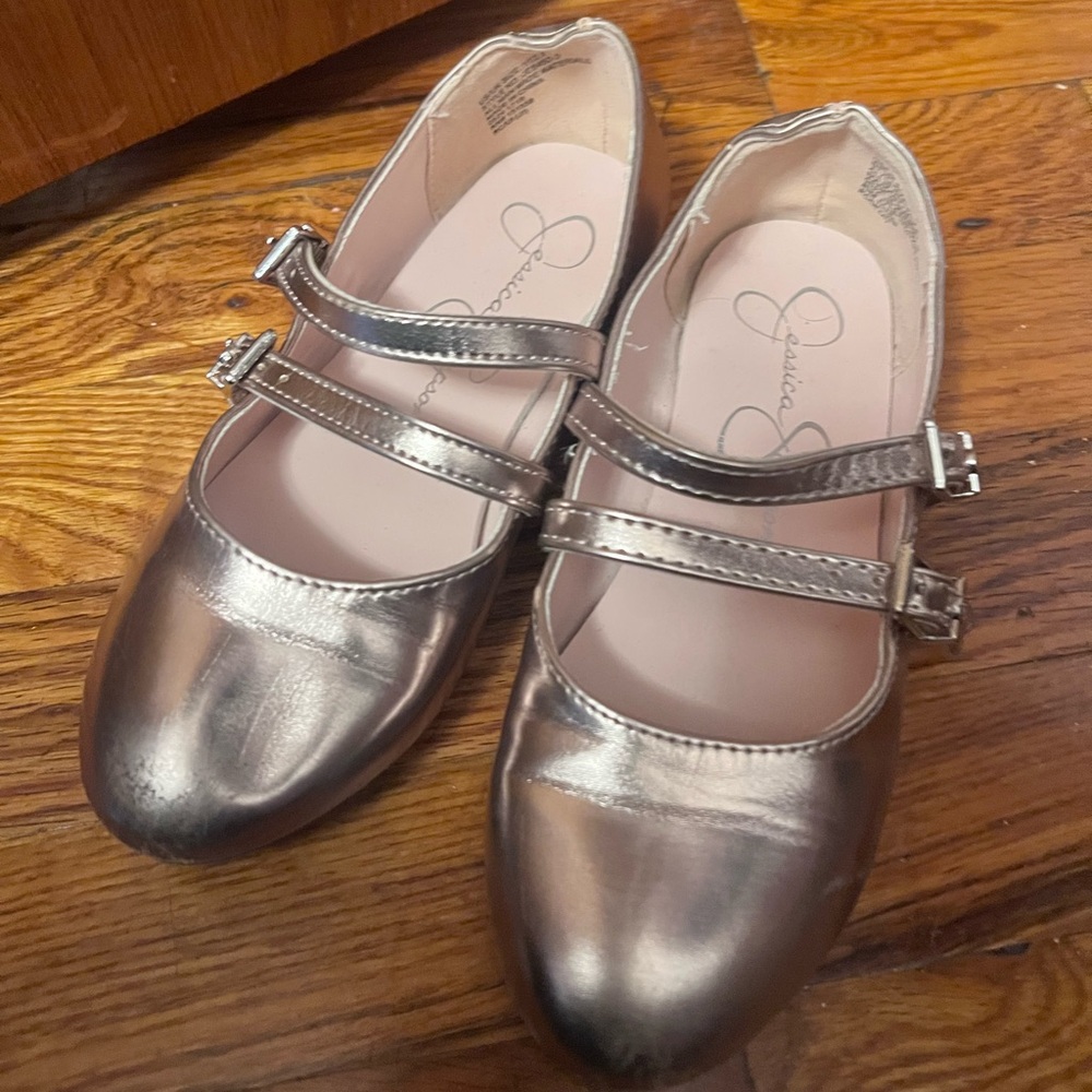 Jessica Simpson Kids' Rose Gold Mary Jane Flats